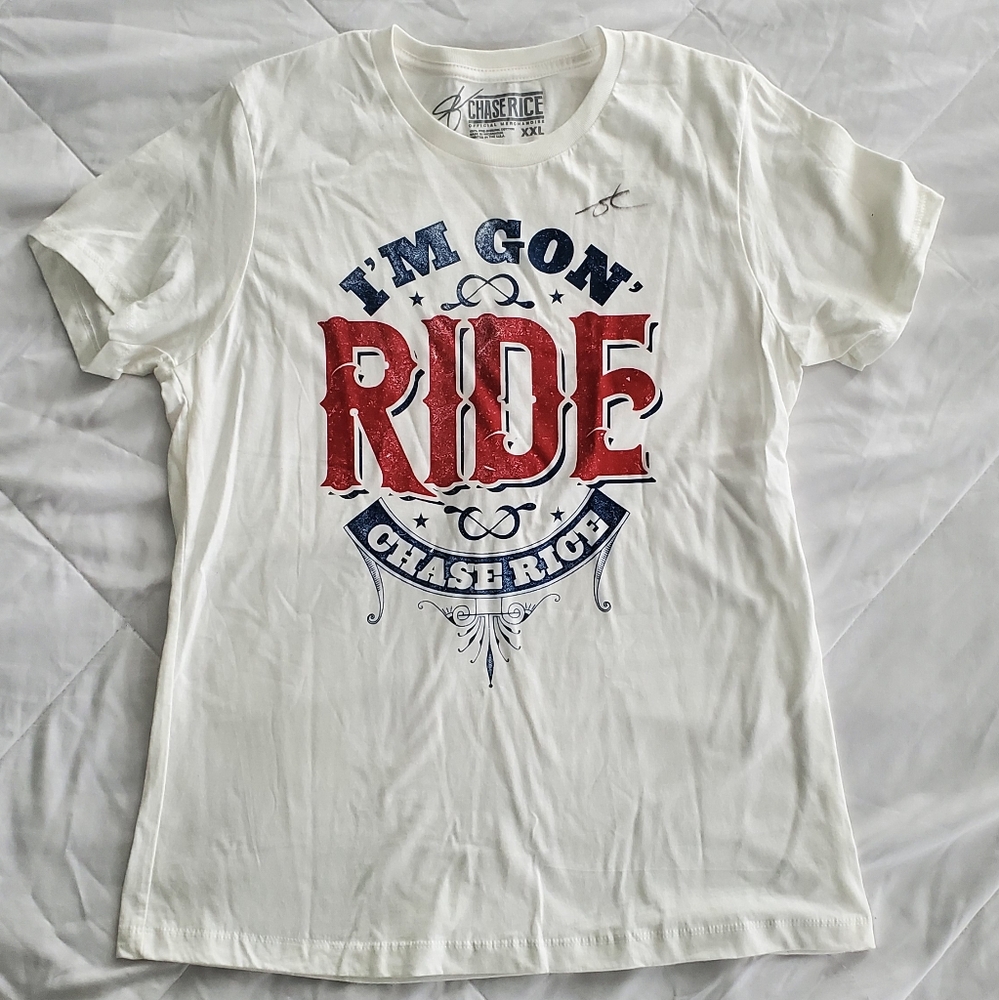 *AUTOGRAPHED* Chase Rice Short Sleeve Tee Size XXL